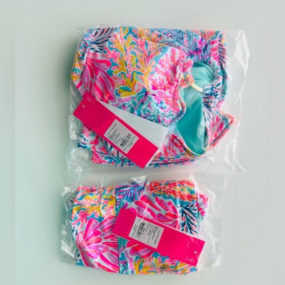 Lilly Pulitzer Brenta tankini top & Lagoon Sarong Hipster Bikini Bottom - Picture 16 of 16